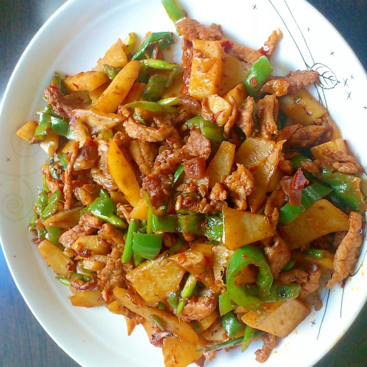 ジャガイモとぶた肉を使った四川風野菜炒め レシピ 作り方 By へ ぼ 楽天レシピ ジャガイモとぶた肉を使った四川風野菜炒め レシピ 作り方 By へ ぼ 楽天レシピ